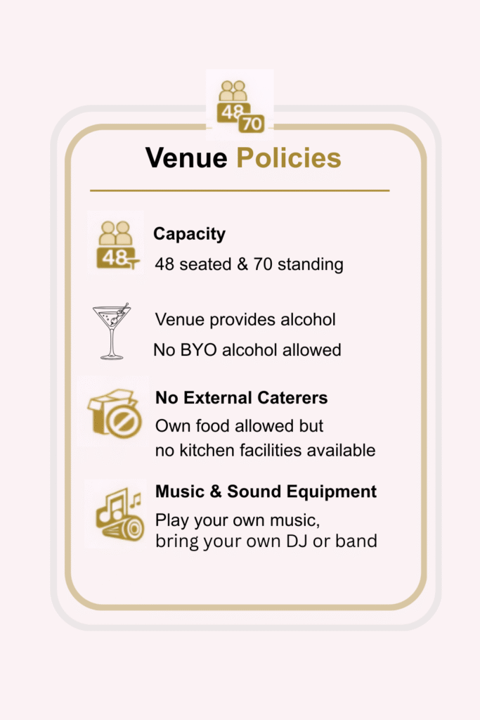 Venue Policies at The Old Foundry Venue